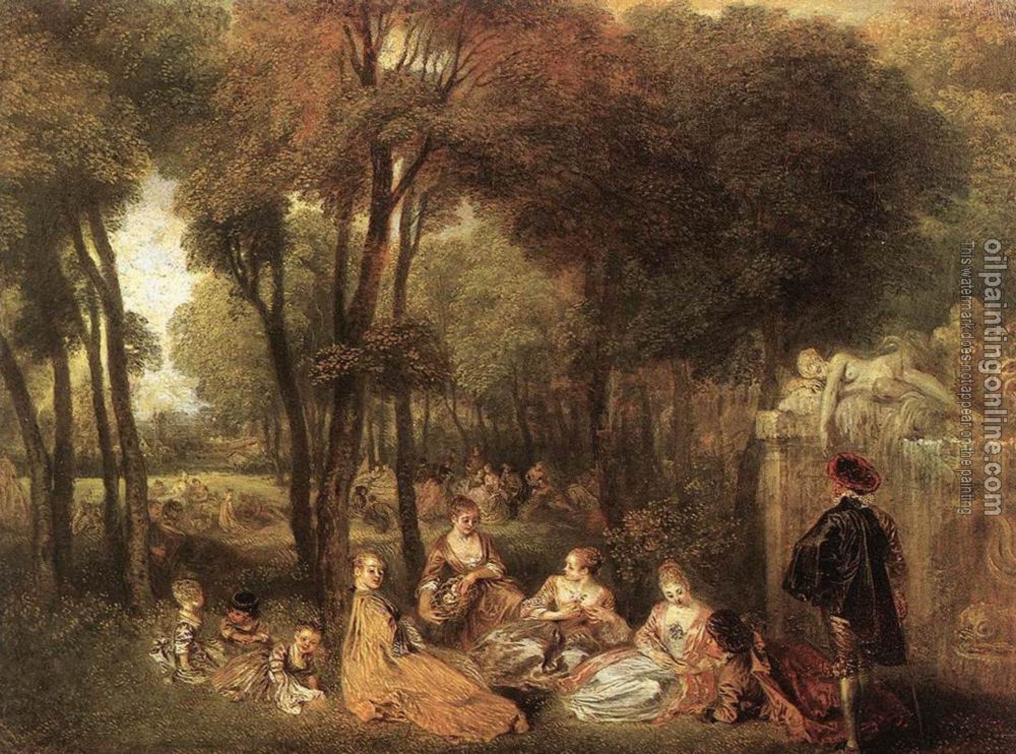 Watteau, Jean-Antoine - Les Champs Elysees